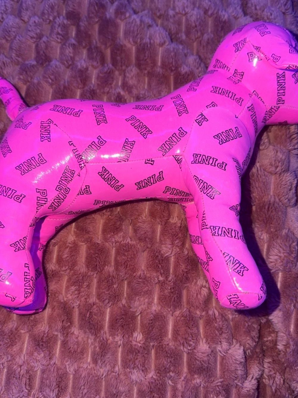 PINK Victoria's Secret Hot Pink Logo Dog Toy